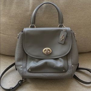NWT Coach Faye Backpack Heather Gray